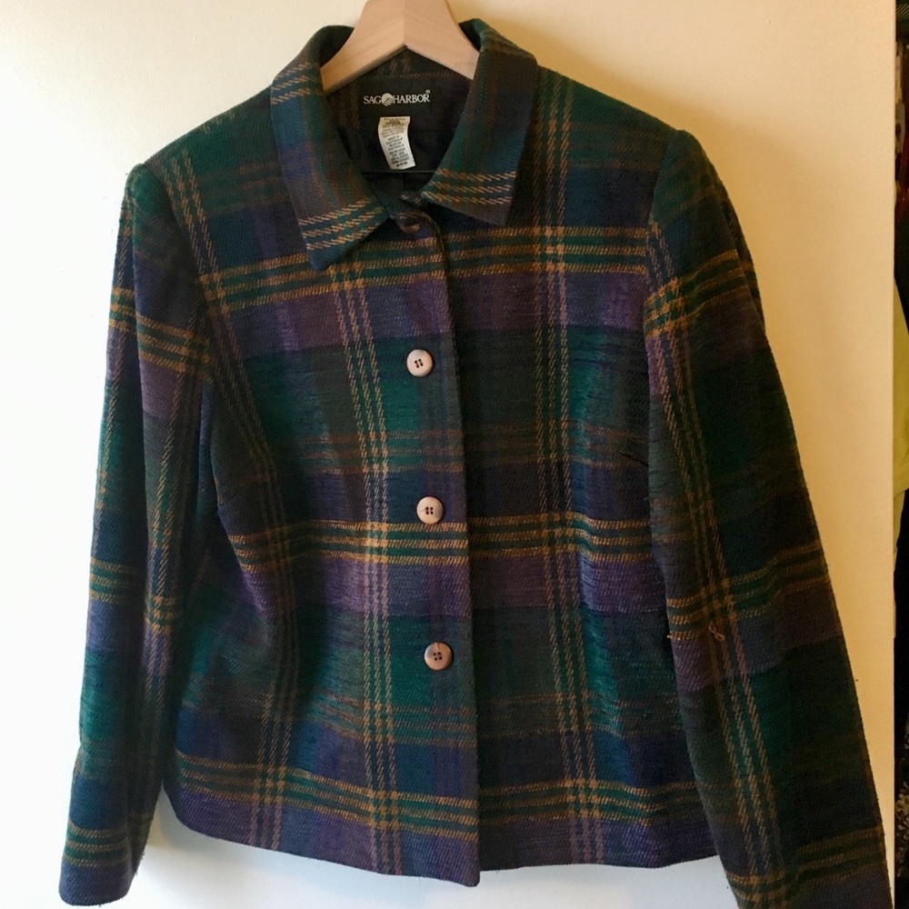 Sag Harbor Plaid Blazer